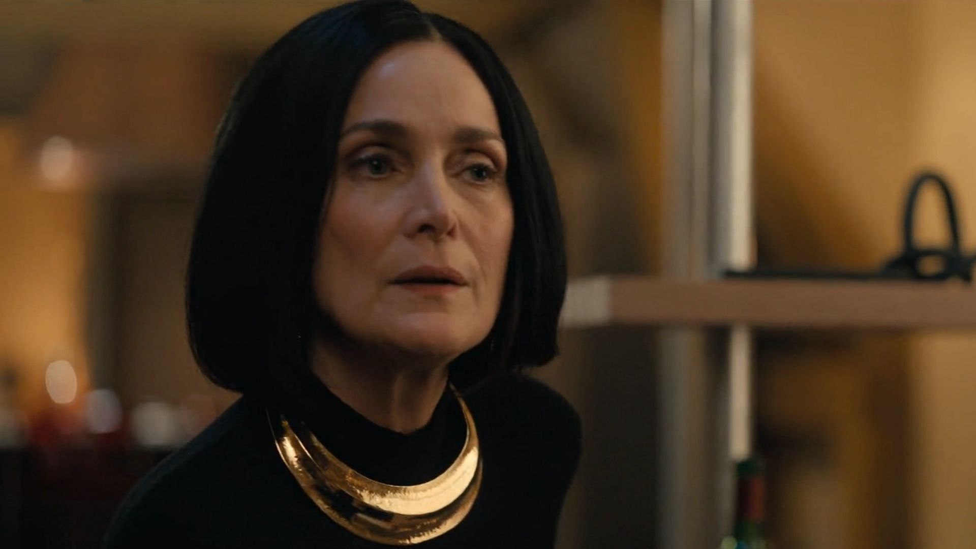 Carrie-Anne Moss seen as Greta Nelso in FUBAR season 2 (Image via Netflix)